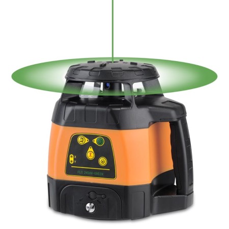 Zelený rotační laser FLG 245HV Green pro vodorovnou i svislou rovinu a sklon v osách X a Y