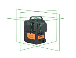 FLG 6X-Green SET se skládá z liniového laseru se zeleným paprskem a Li-Ion akumulátorem a lehkého klikového stativu FS8, fotografie 21/11