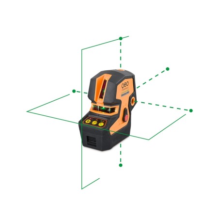 CrossPointer5 Green zelený kombinovaný křížový a bodový laser s možností použít přijímač paprsku